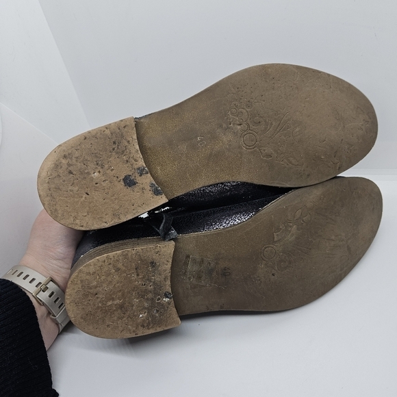 Unity in Diversity Panache gunmetal metallic glitter ankle boots EU 40 US 9 - Picture 8 of 12